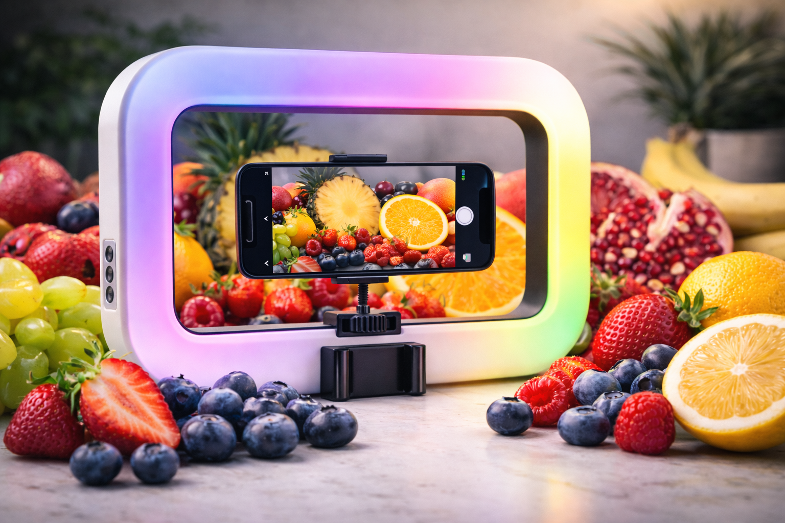 Aro De Luz Rectangular Rgb